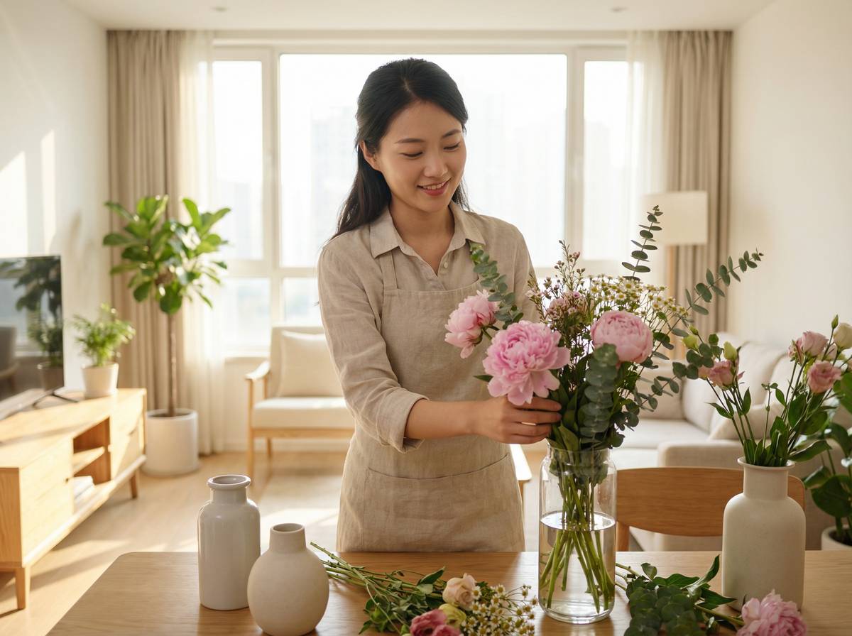 韩漫花艺视频